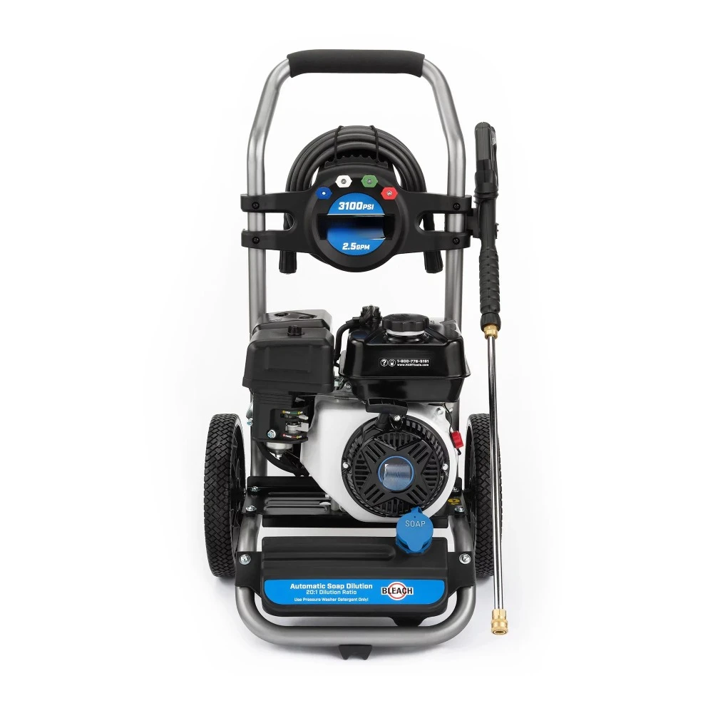 Gas Powered Cold Water Pressure Washer 3100 PSI 2.5 GPM 212cc 4-Cycle OHV  Ideal for heavy duty & commercial cleaning