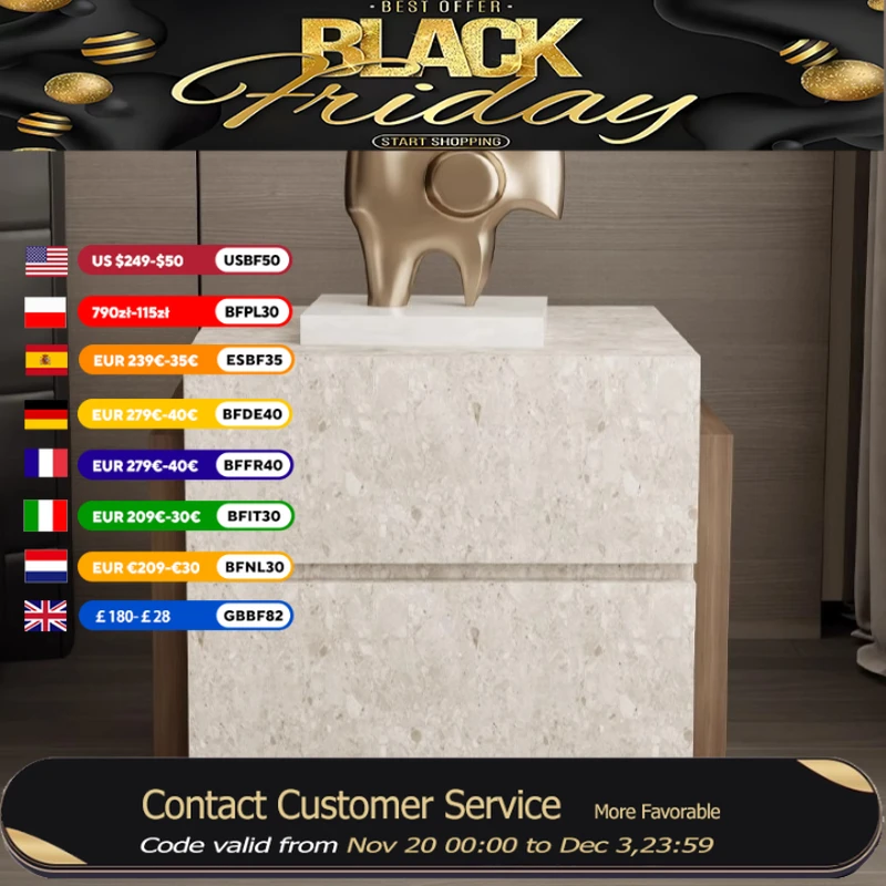 

Luxury Office Nordic Nightstands Wood Drawer Real Bauhaus Smart Bedside Table Librero Mid Century Szafki Nocne Furniture Home