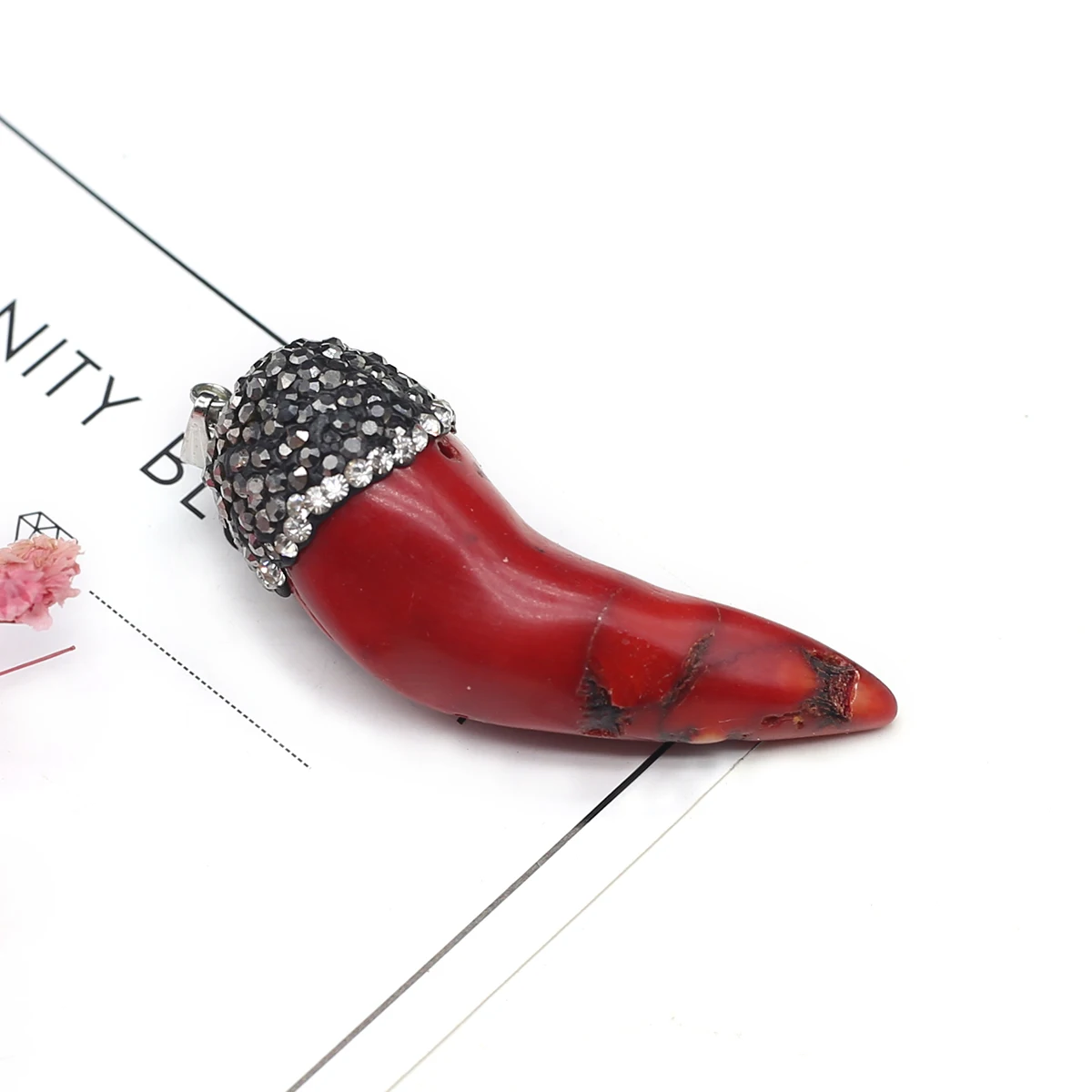 Natural Sea Bamboo Coral Pendant Irregular Pepper Exquisite Charm for Jewelry Making Diy Necklace Bracelet Earring Accessories
