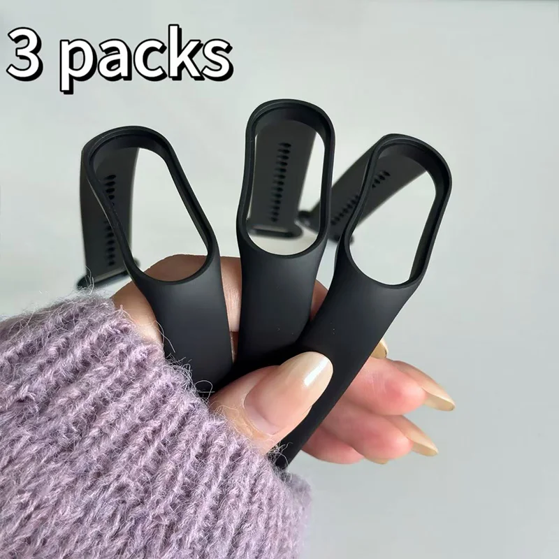 3 Pezzi Cinturino in Silicone per Mi Band 7 6 4 5 3 9 Braccialetto Xiaomi Mi Band Cinturino Sportivo di Ricambio Accessori Smartwatch
