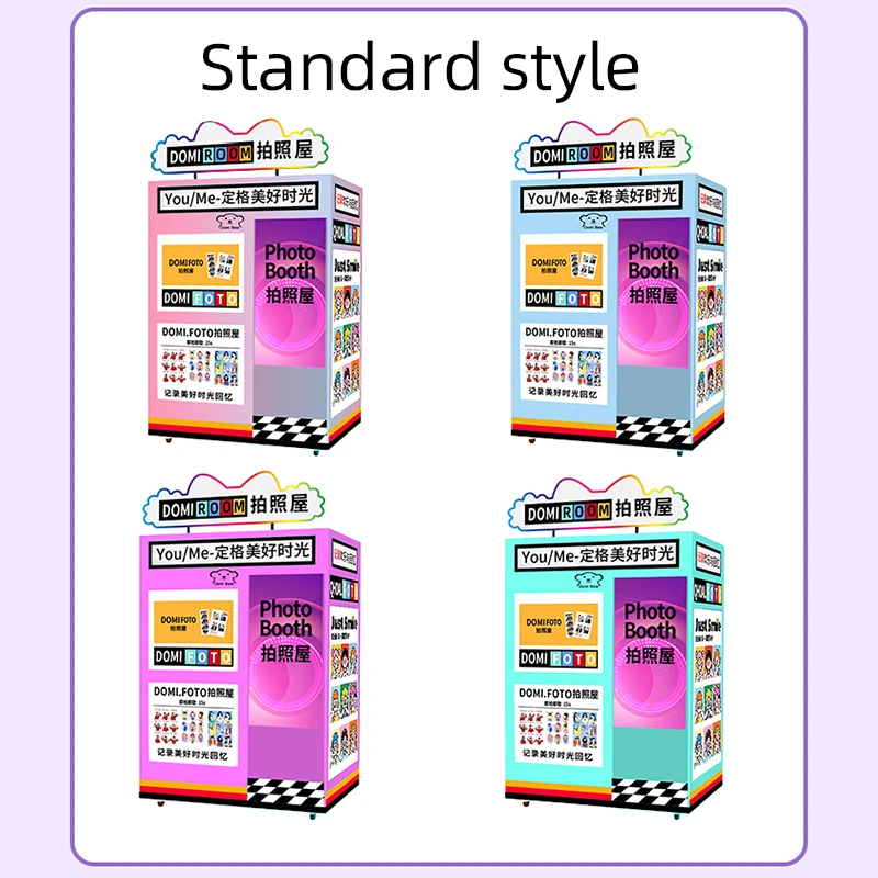 Premium Self Service Photo Booth Machine Camera Compatible Business Take and Print Vending