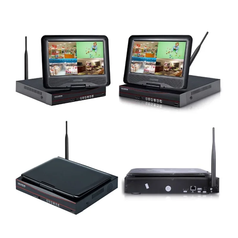 4Ch Wifi NVR With 10.1 Inches 5MP Wifi CCTV Camera Full Color Wireless IP Mini Camera