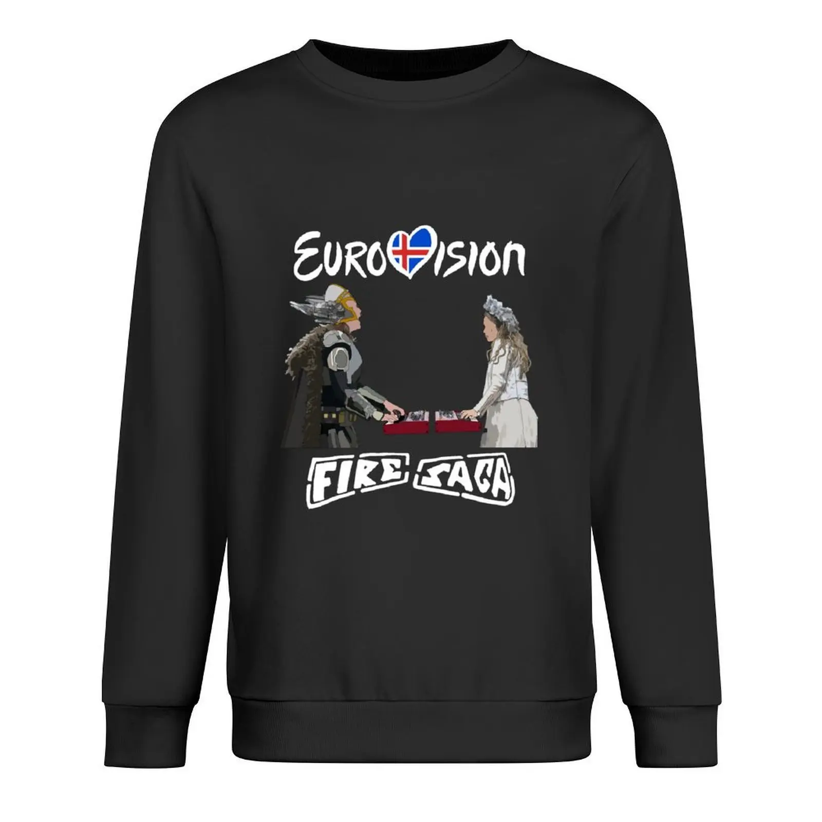 

Eurovision Iceland Fire Saga Pullover autumn new products japanese style men's clothes aesthetic clothing sweatshirts for men