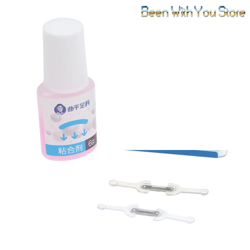 Nagelpflege Korrektur eingewachsener Zehennägel Eingewachsene Zehennagel Behandlung elastischer Patch Aufkleber Richt Clip Klammer Pediküre Werkzeug