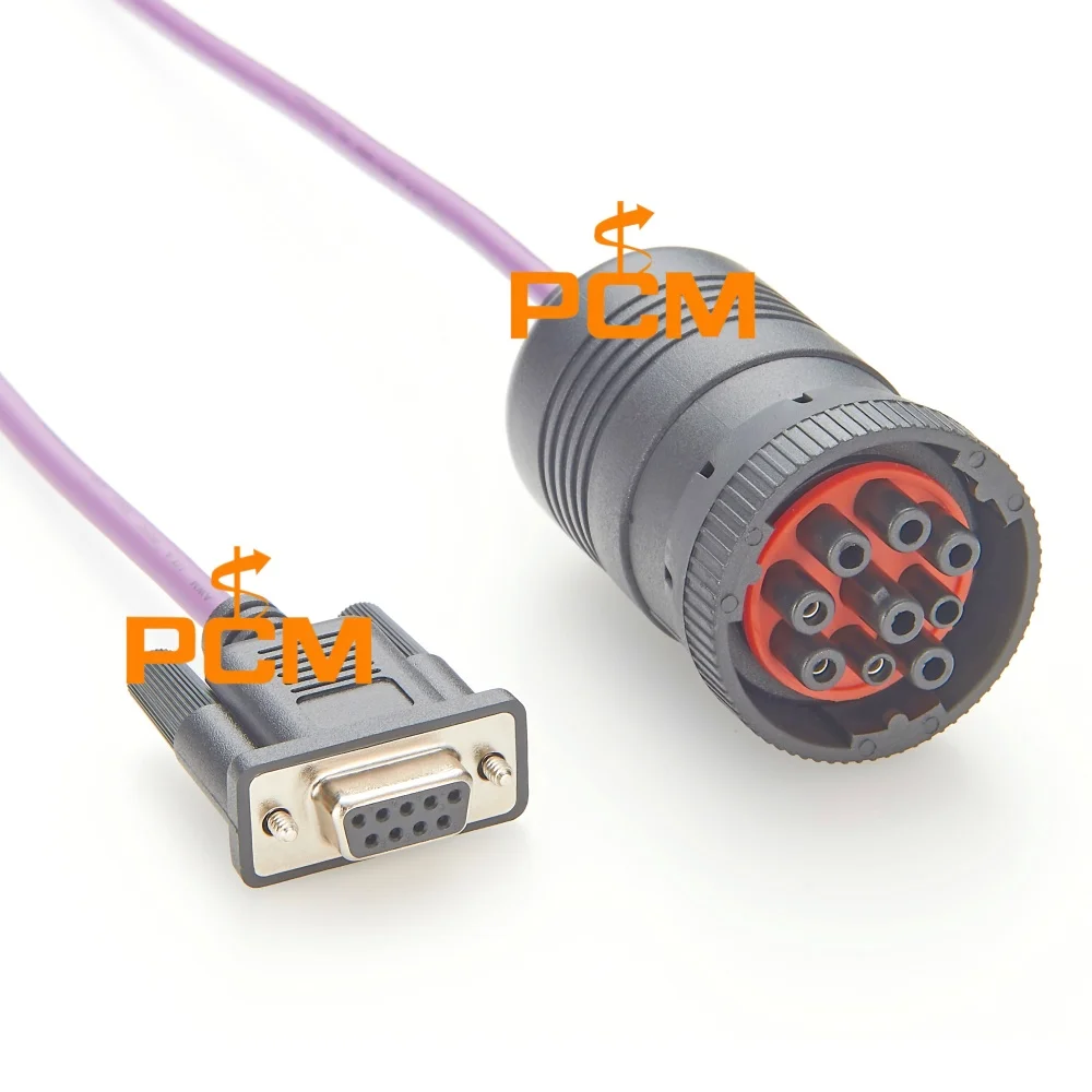 J1939 CAN abgeschirmtes Twisted-Pair-Kabel mit Typ-1-DEUTSCH-Stecker auf DB9 für Schwerlastfahrzeugdiagnose und CAN-Datenprotokollierung – Detail 2