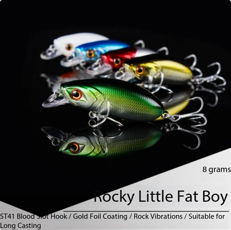 

Floating Crankbait Lure 8g 6cm Long Casting Simulated Artificial Bait Freshwater Offshore Bass Pike Snakehead Fishing Tackle