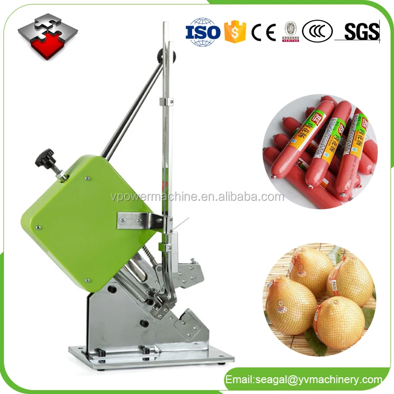 Hand-press manual sausages Deduction sealing and clipping machine For Food