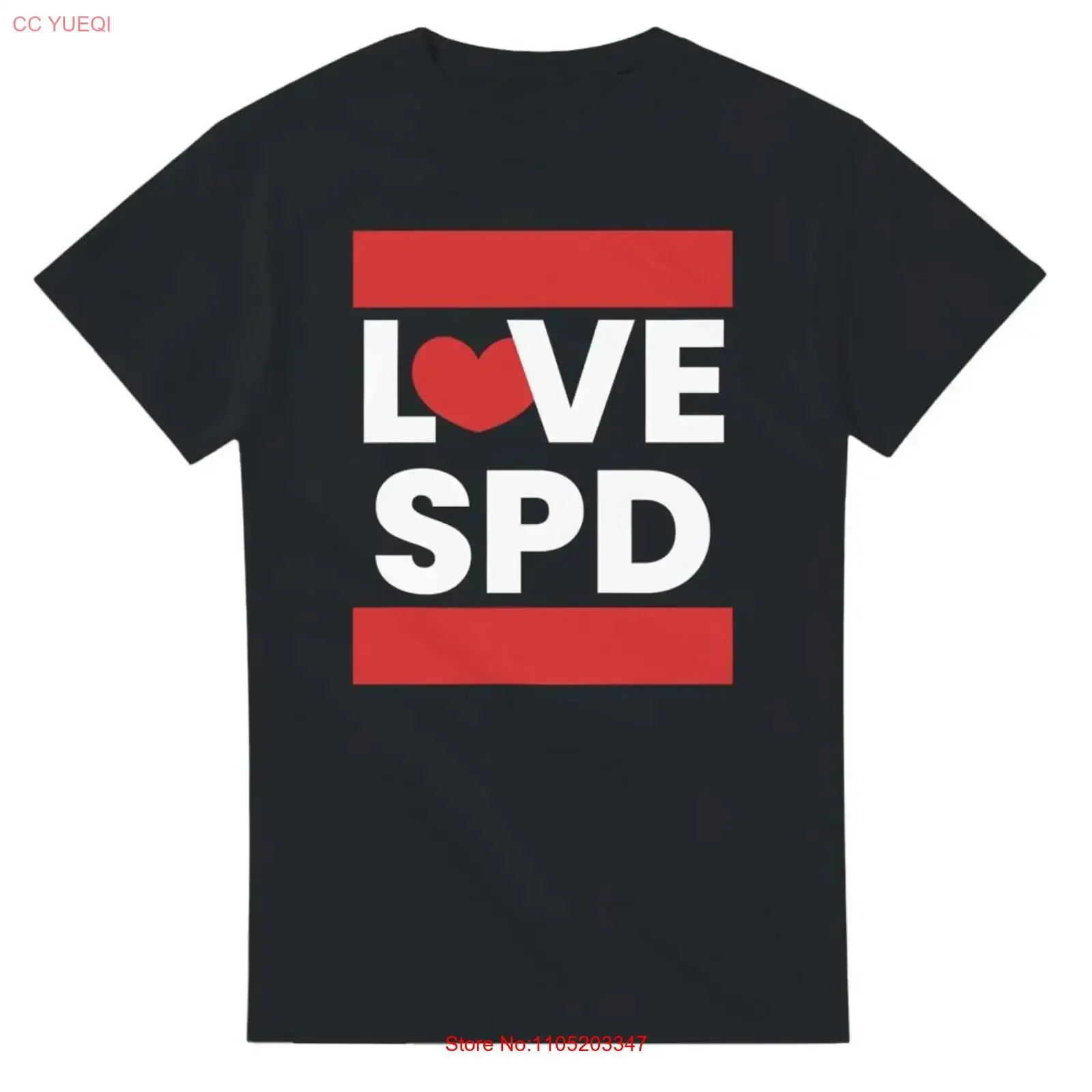 تي شيرت Love SPD مقاس S 5XL فكرة مختلفة سياسة اجتماعية ديمقراطية للجنسين رأي حر عتيق ملابس الشارع المغسولة #1