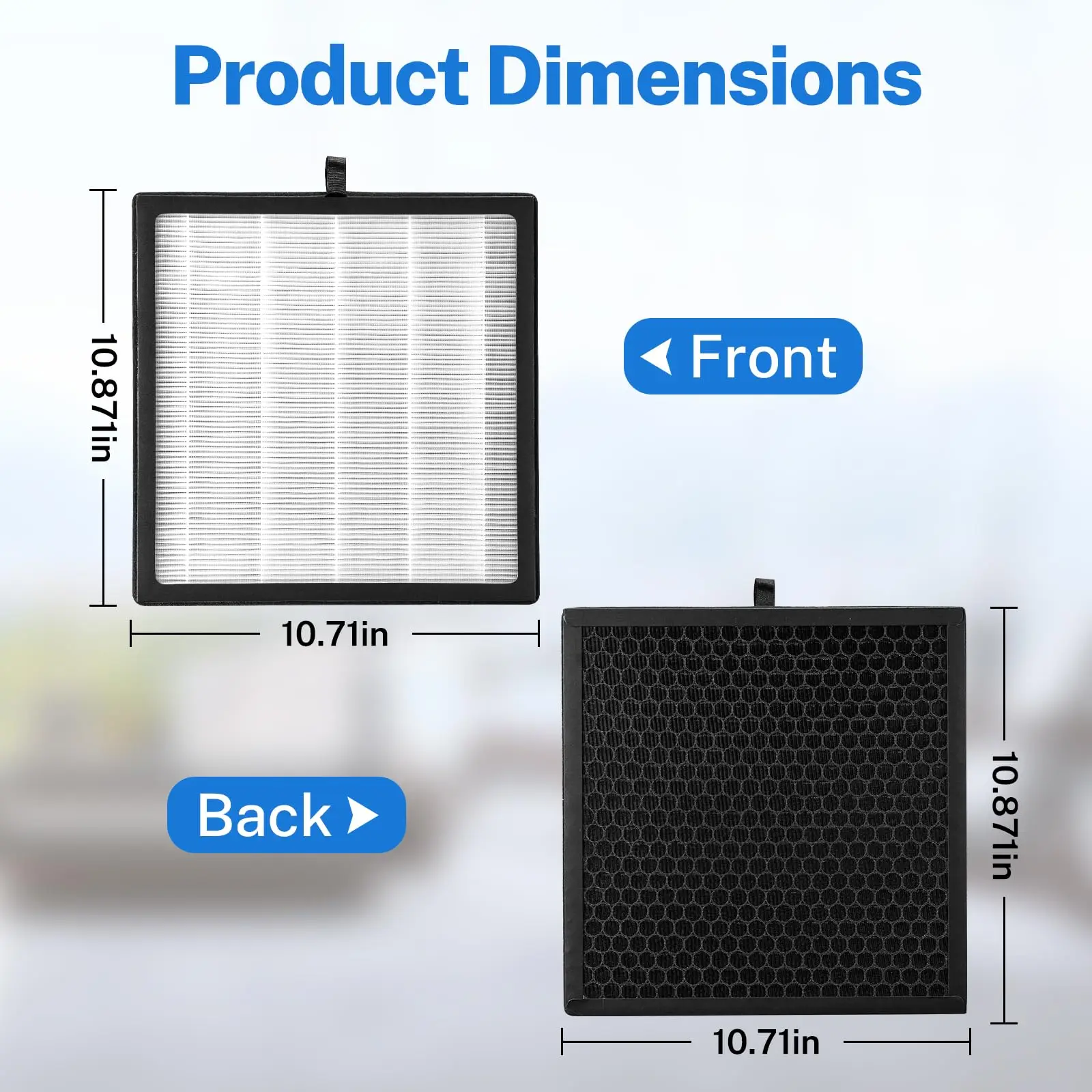 Brightify G3 Air Filter Purifier True Hepa Replacement 2PCS For AMEIFU VEWIOR A3 H13 Activated Carbon Fresheners Room Deodorizer