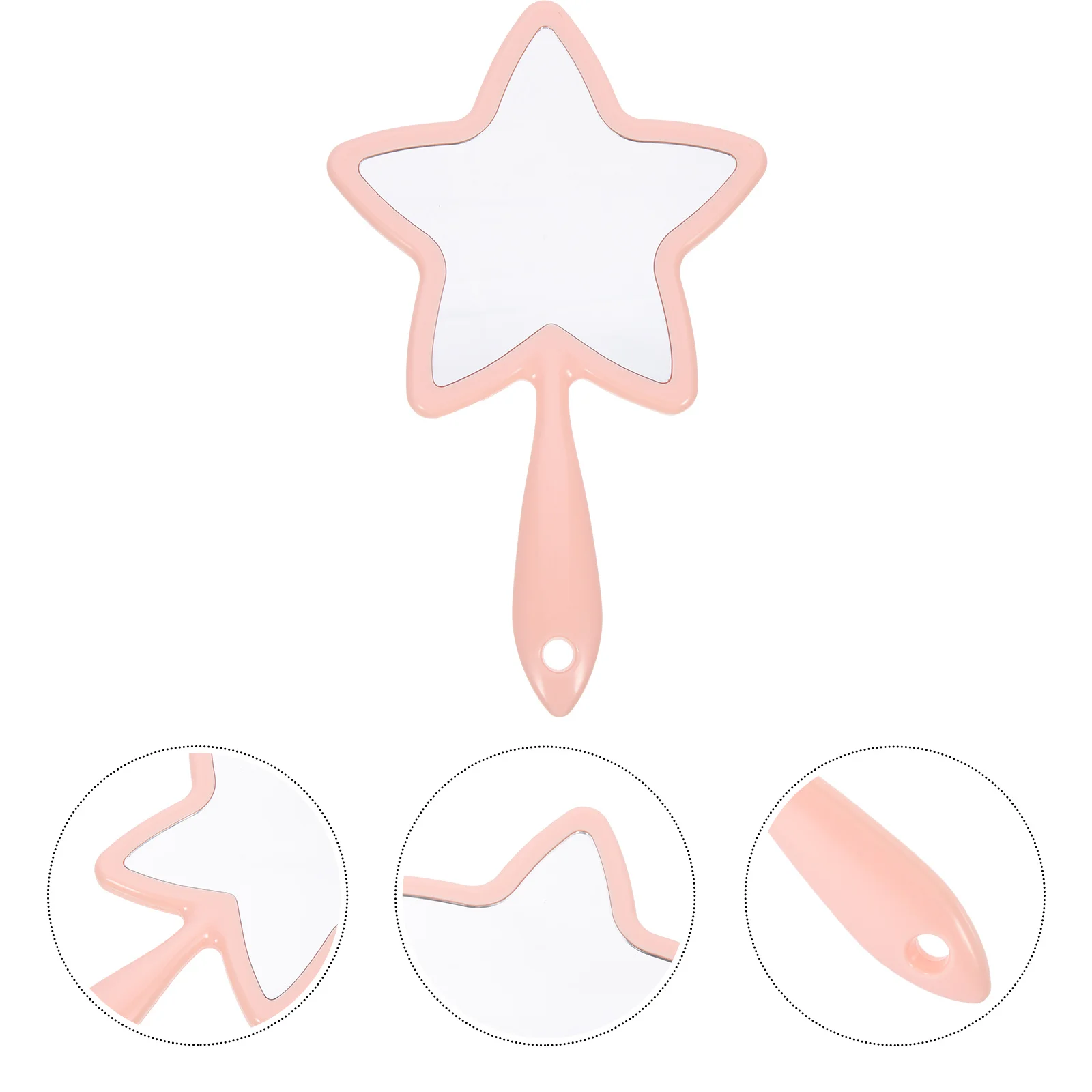 1Pcs Compact Mirror Lightweight Handheld Makeup Mirror for Travel Home Use True Color Reflection Portable Beauty Tool