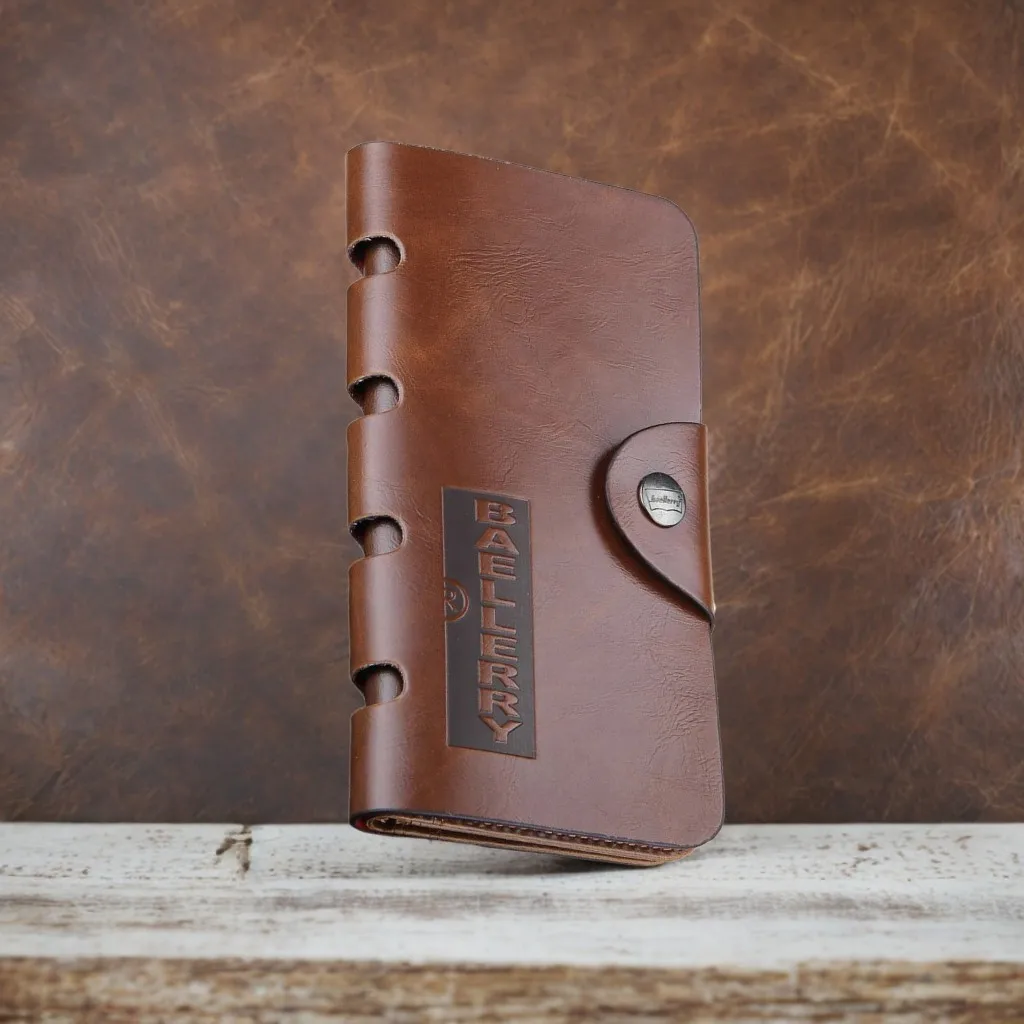 محفظة PU Vintage للرجال، 13 فتحة للبطاقات + 3 نوافذ لبطاقة الهوية، تخزين التذاكر، ناعمة وارتداء - محفظة طويلة مقاومة #1