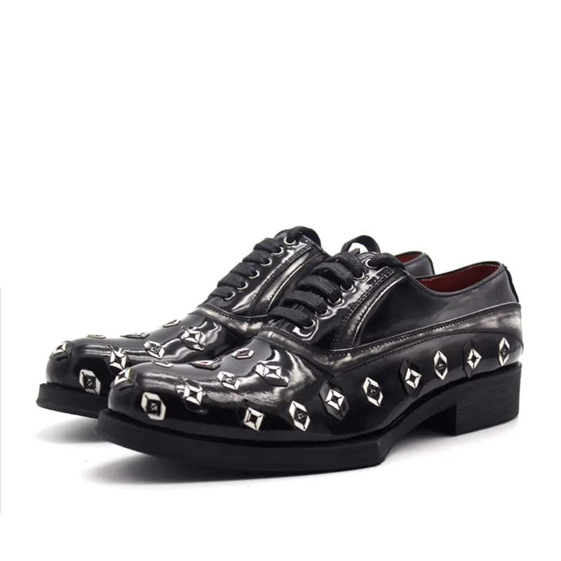 British Style Men Casual Leather Shoes Shaped Sole Genuine Cowhide Formal Shoes Hand-embroidered Gentleman Oxfords