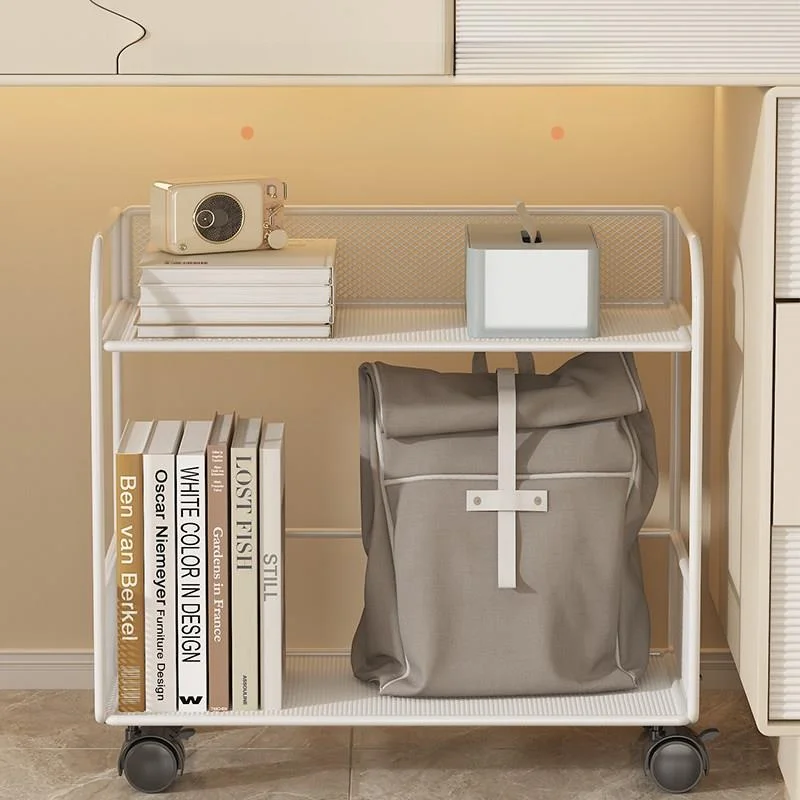 Multi-Layer Storage Rack Toy Bookshelf Floor Standing Office Desk underneath Living Room Snack Holder High Aesthetic Value