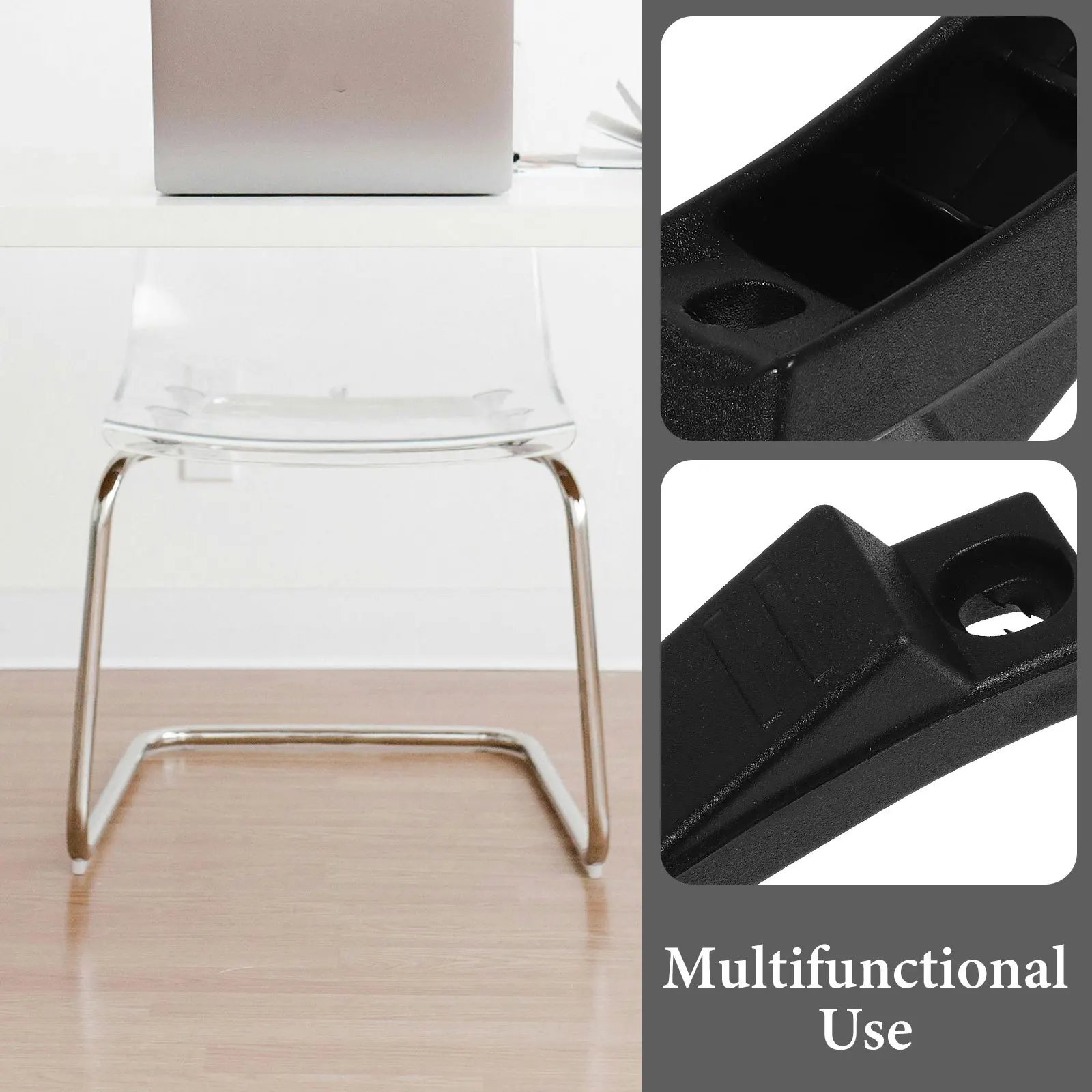 

20Pcs Boat-Shaped Chair Leg Floor Caps Plastic Furniture Pads Durable Floor Protectors for Chairs Scratch and Noise Reduction