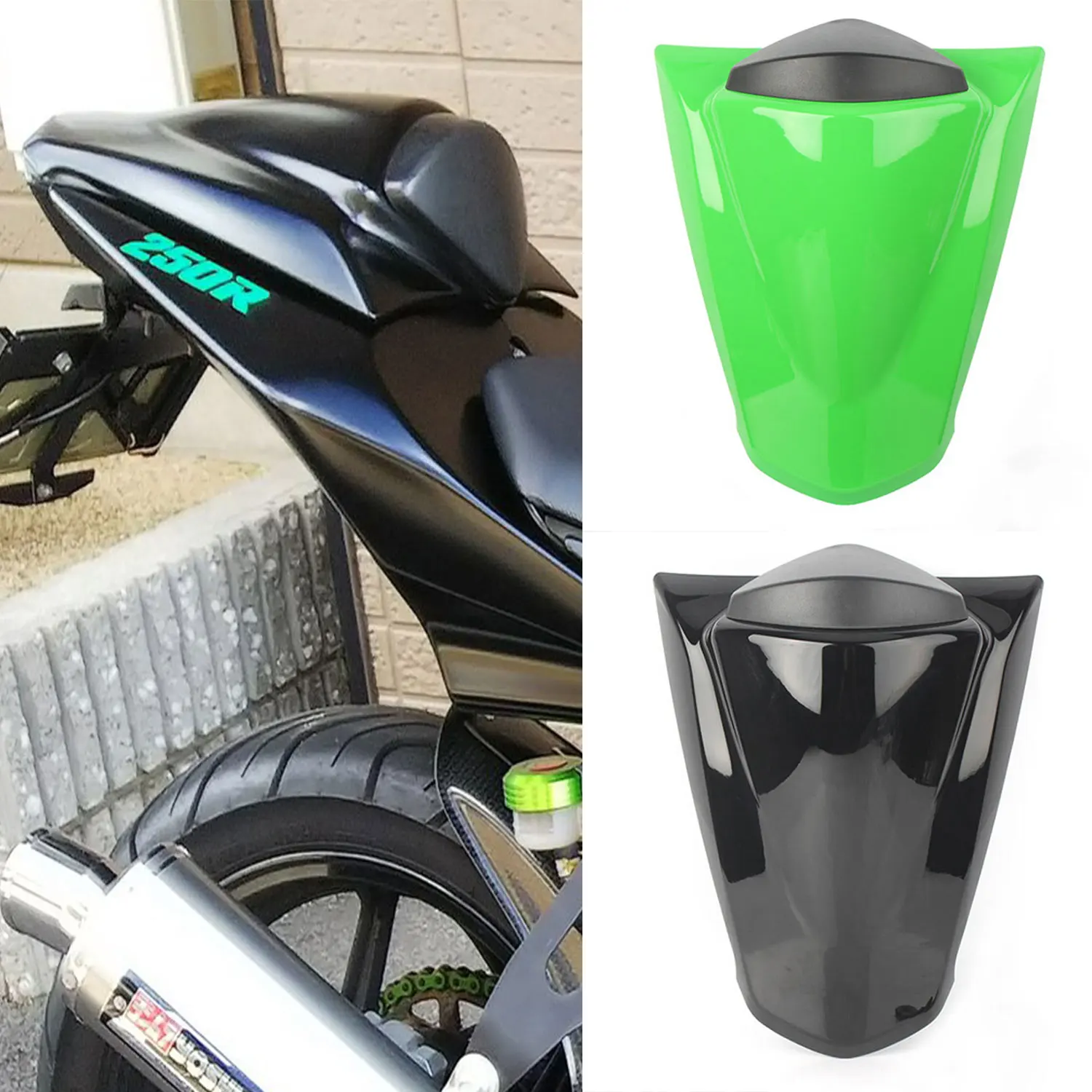 

Для Kawasaki Ninja 250R ZX250R 2008 2009 2010 2011 2012 мотоциклетное заднее пассажирское сиденье, крышка капота EX250 ZX 250 R