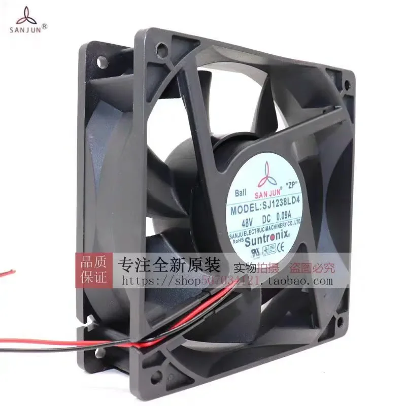 for Sanju SJ1238LD4 12cm 12038 48V DC Fan for Industrial Equipment Welding Machine Heat Dissipation Cooling