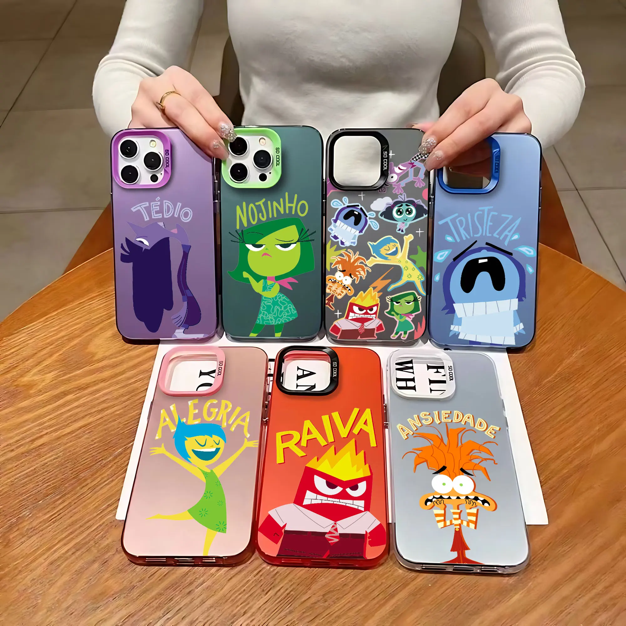 

Cartoon Disneys Inside Out 2 Phone Case for OPPO Reno 6 6Pro 7 7Pro 7Z 8T 10Pro Plus 5G Matte Shockproof Back Cover