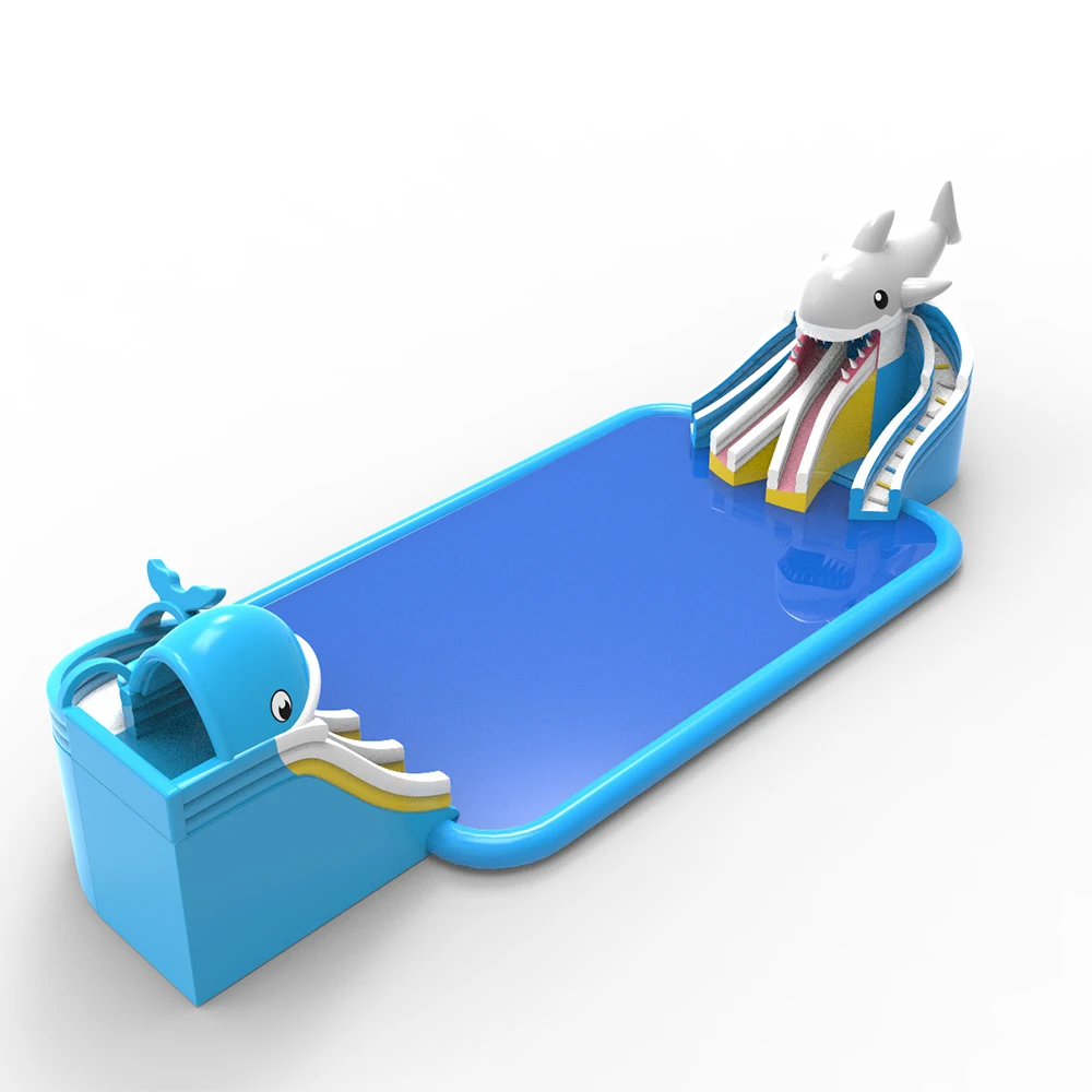 ！@Customized New Aquapark Inflatable Pool Water Park PVC Material Outdoor Use Modern Design Includes Blower & Repair Kits