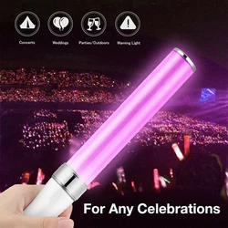 LED Light Sticks LED Glow Sticks 15 Colors Switchable Poi Glow Sticks for Parties Concerts Weddings Celebrations