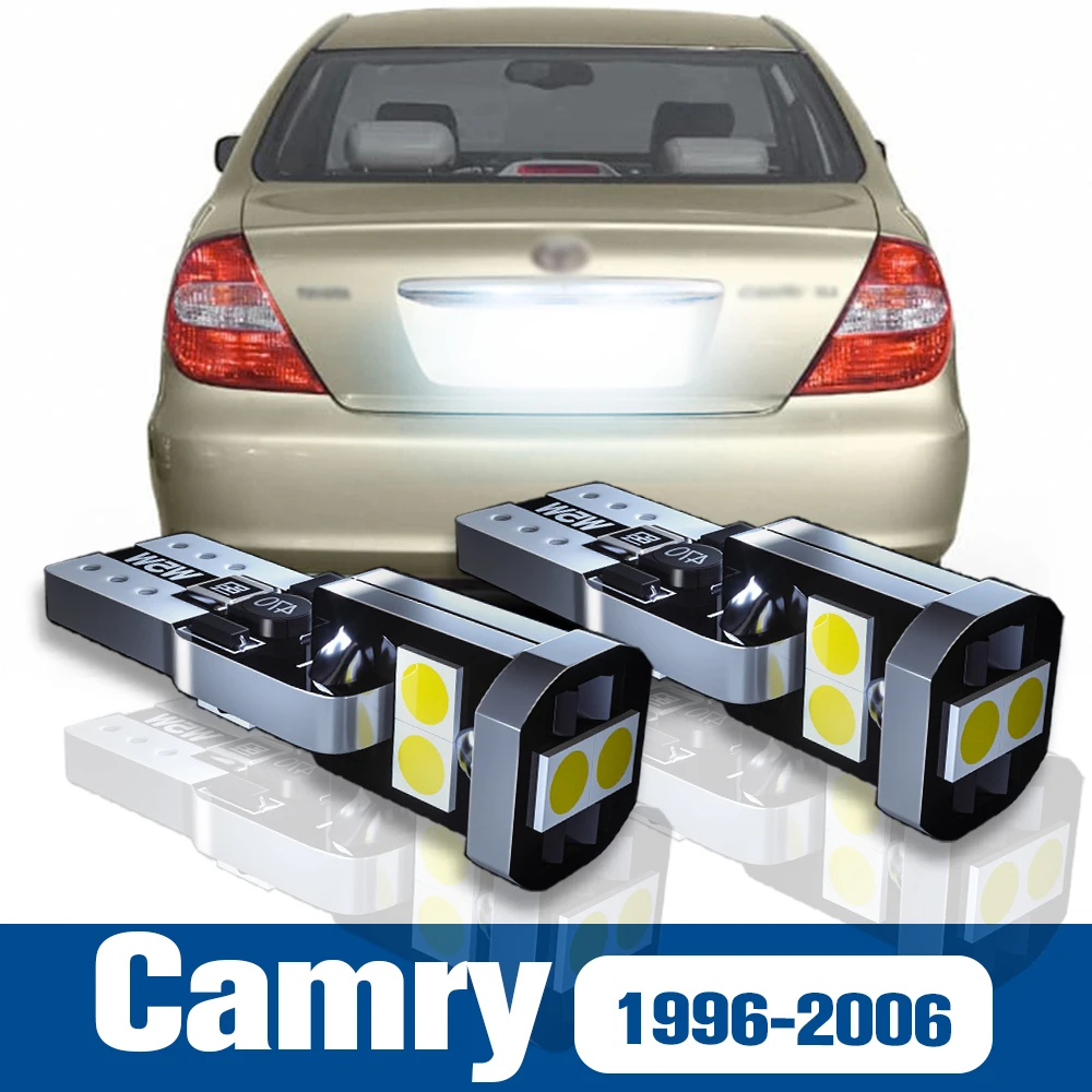 

2pcs LED License Plate Light Lamp Accessories Canbus For Toyota Camry 1996-2006 1997 1998 1999 2000 2001 2002 2003 2004 2005