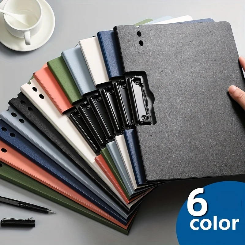 

1pc A4 File Folders, Documents Organizer, Clipboard With Cover, Paper Folder For Business & School, Stationery & Office Supplies