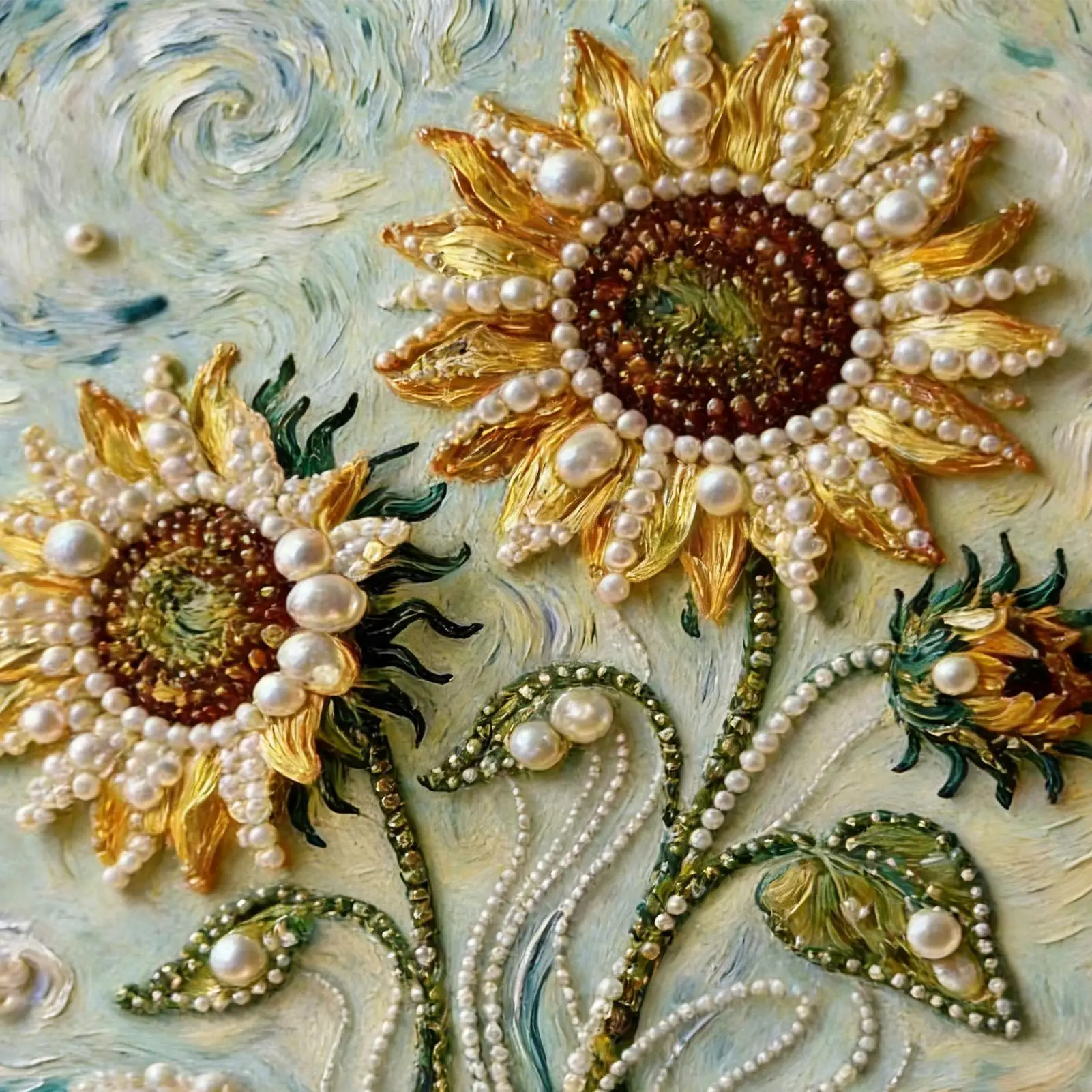 

Набор для рисования жемчужными бусинами 3D: творческий набор для начинающих и любителей, для дома, стен, интерьера, школы