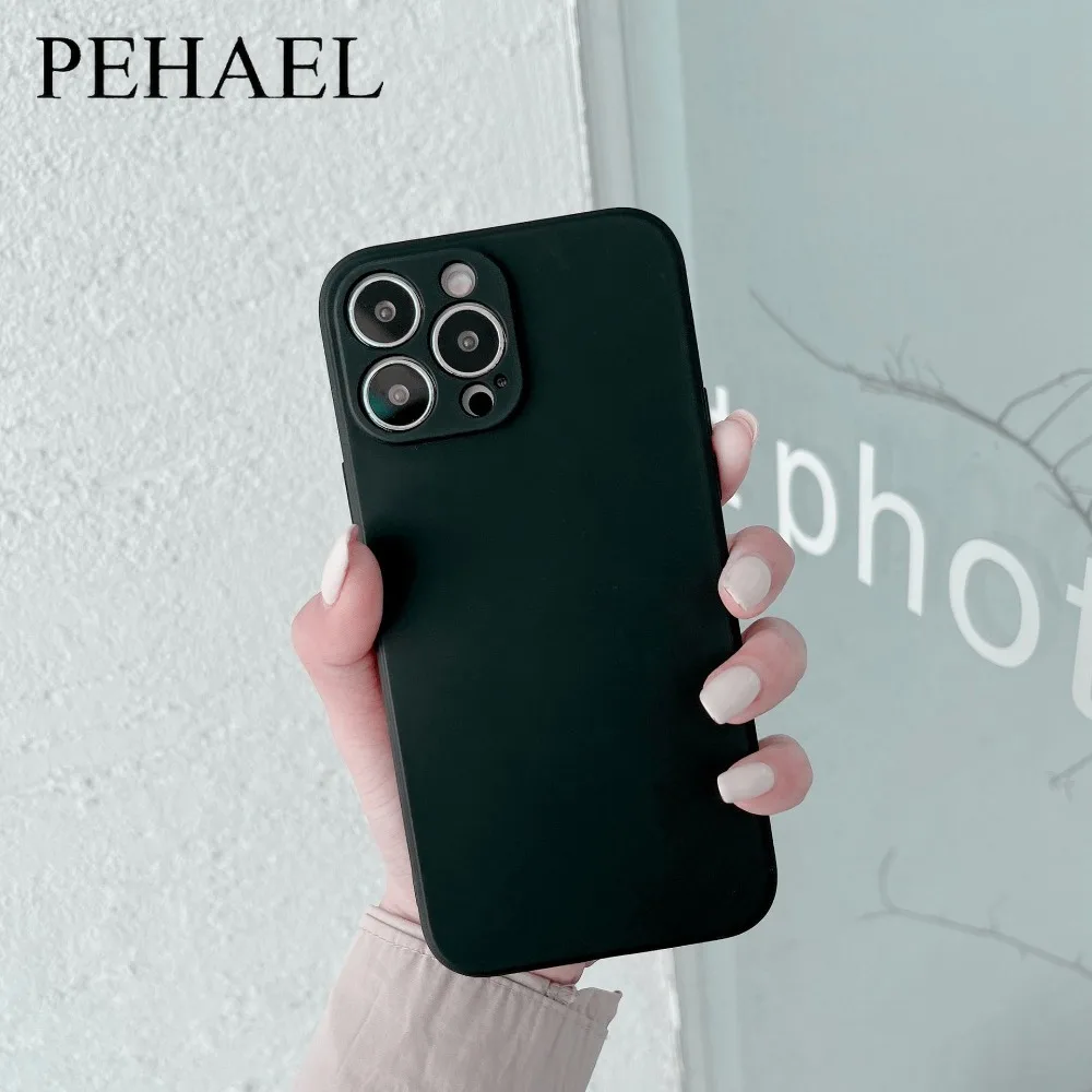 PEHAEL TPU Frosted Soft Shell Phone Case for IPhone 15 14 13 12 Pro Max 11pro X XR XS 8 7 6 5 S Protective Shell Protector Cover