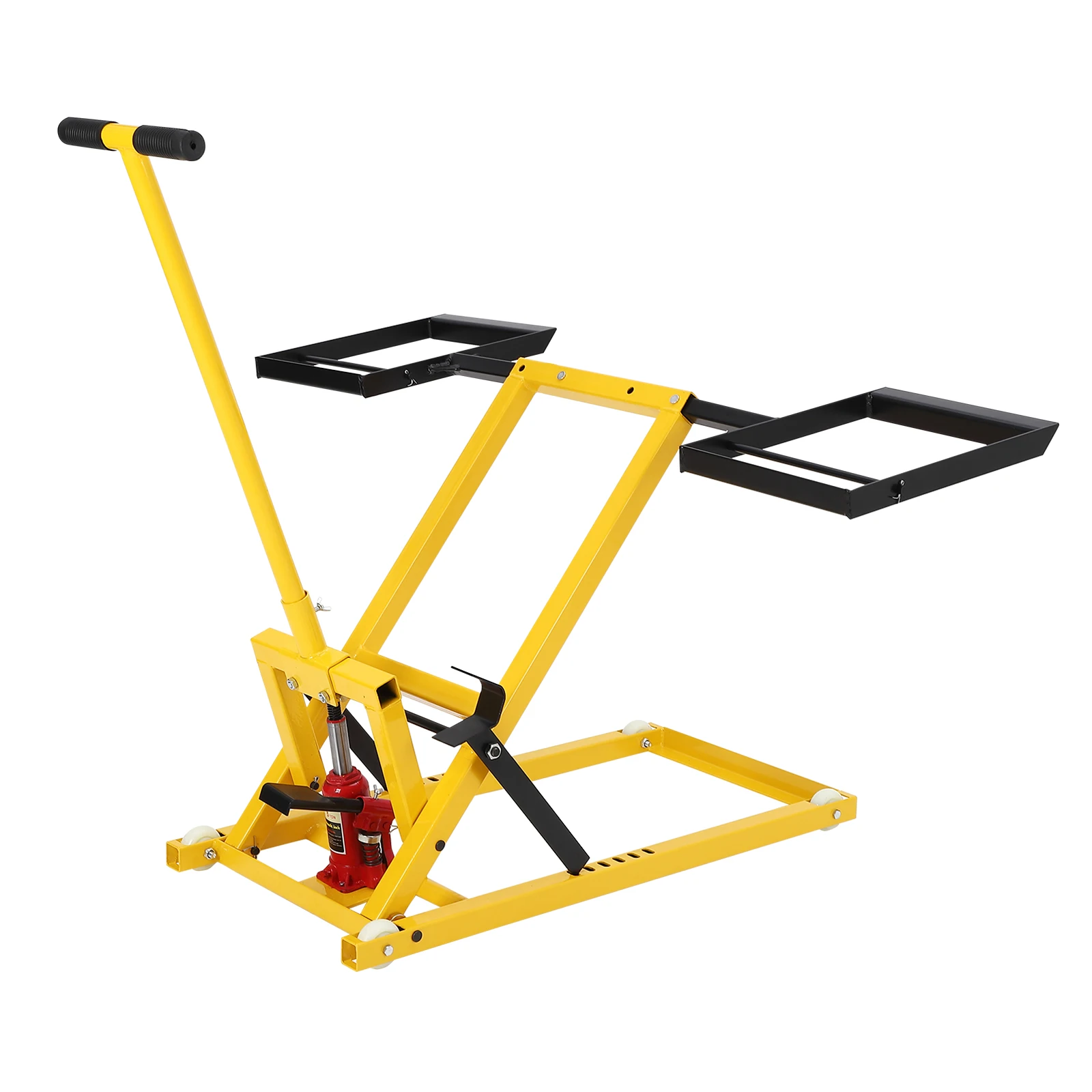 Lawn Mower Lift, Lawn Mower Lift Jack Load Capacity 500 LBS, Welded Solid Steel Mower Lifter, 26-1/2 inch Lift Height,