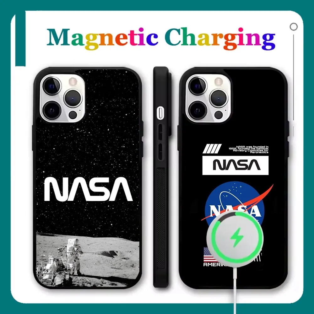 

Cool N-Nasa-USA Space Logo Phone Case For iPhone 16,15,14,13,12,11,Pro,Max,Plus,Mini,SE New Magsafe Magnetic Wireless Charging