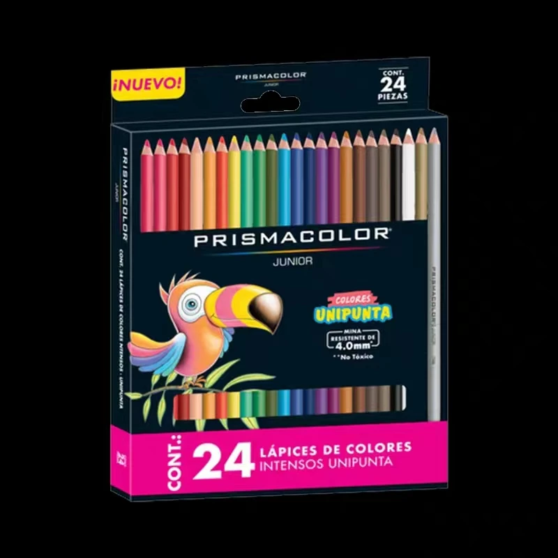 Prismaccolor-色鉛筆セット,12, 24, 36, 48色,ジュニアスケッチ用の木