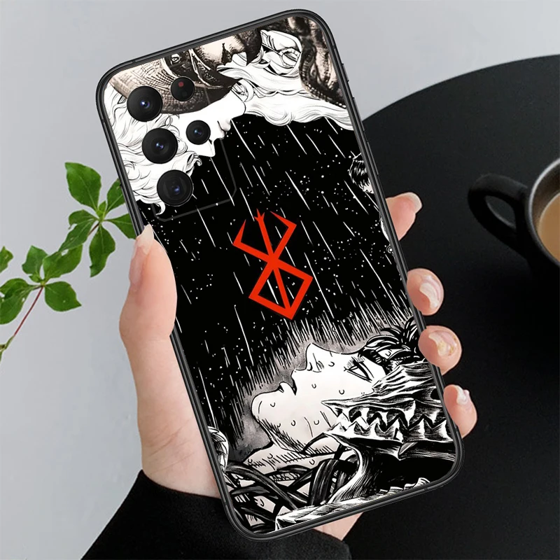 

Berserk Guts Phone Case For Samsung S25 S24 S23 S22 S21 S20 Ultra S20 S22 S21 S20 FE S24 Plus