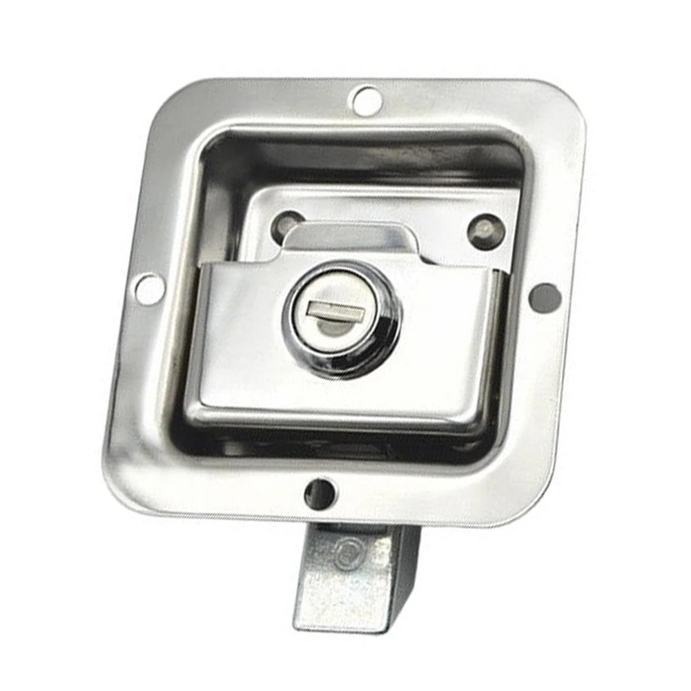 304 Stainless Steel Recessed Paddle Latch for Truck Bed for Tool Box Trailer Cargo Door and Storage Compartment Mounting