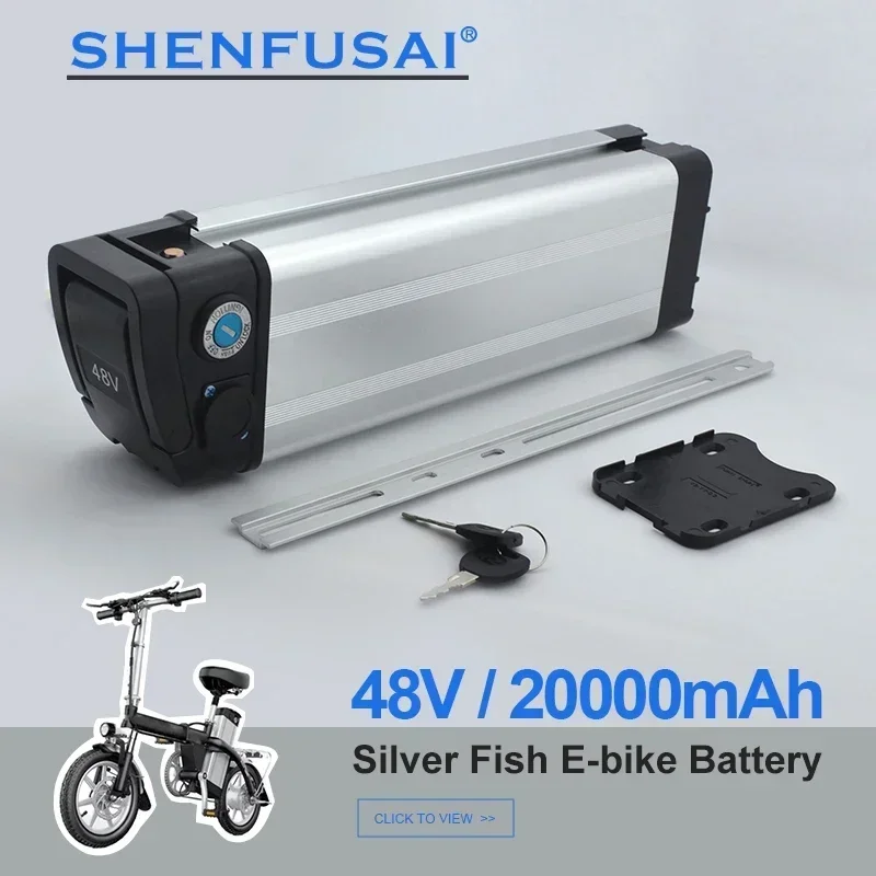 

2024 New Whitebait Bicycle Battery 36V48V20AH BMS350W, 500W, 750W + Charger