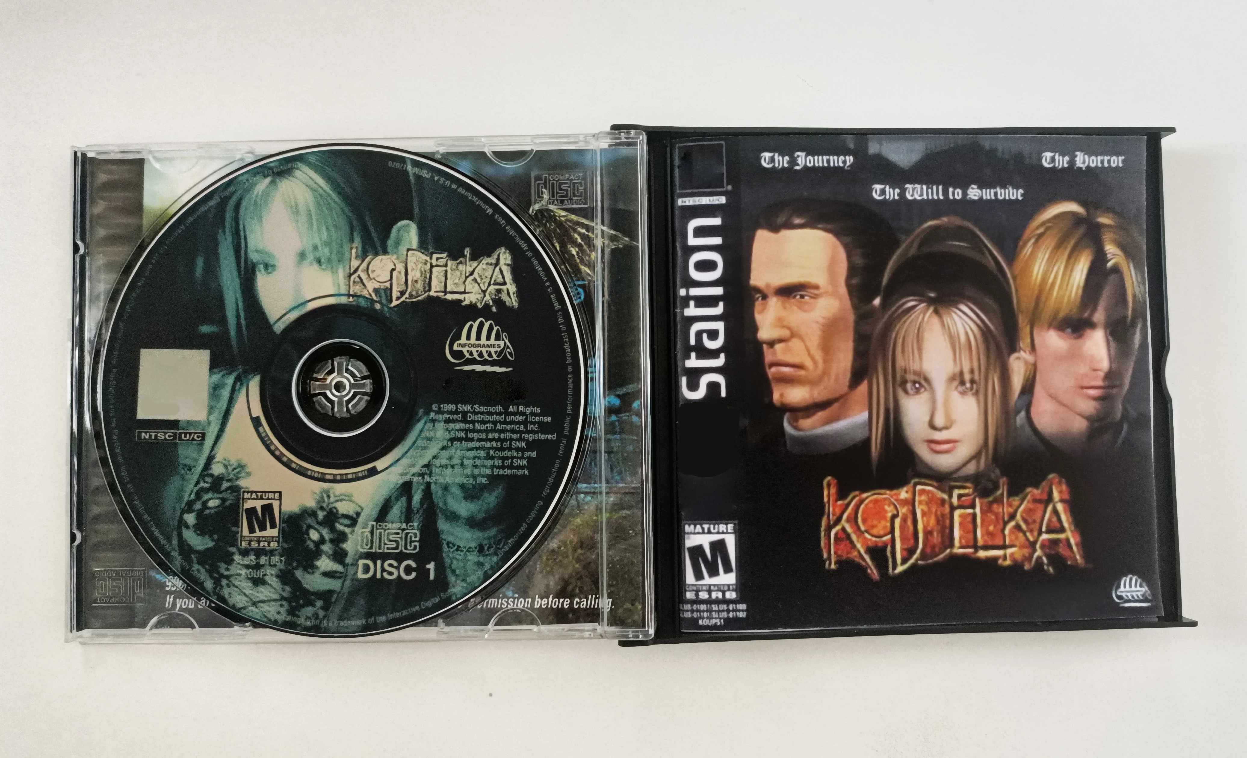 PS1 Copy Game Disc Koudelka With Manual Series Unlock Console Station1 Retro Optical Driver Video Game Parts