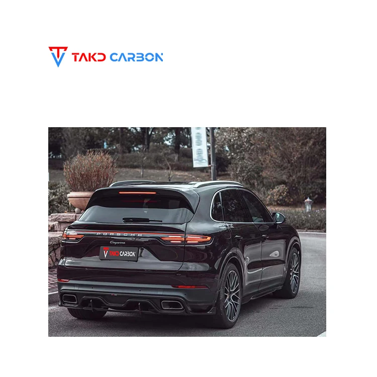 

TAKD Carbon Universal Trunk Spoiler for Cars Body Kit Carbon Upper Rear Spoiler Wing for Porsches Cayenne 9Y0 9YA