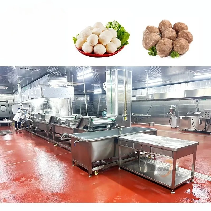Stainless Steel Stuffing Meatball Front Chicken Beef Ball Manufacturer Shrimp Fish Ball Forming Machine Meatball Production Line