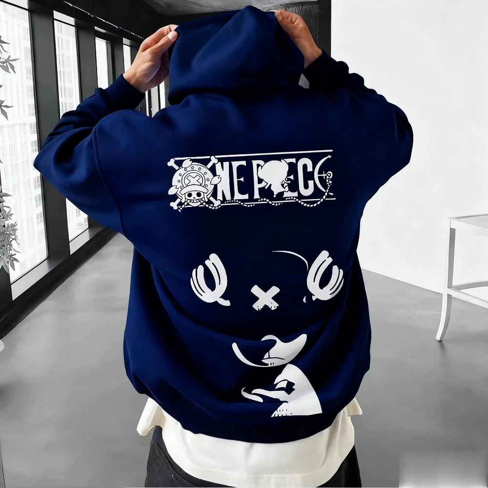 

Унисекс цельный аниме Луффи Чоппер толстовка для мужчин женщин осень зима повседневная уличная одежда пуловер толстовка косплей графический принт