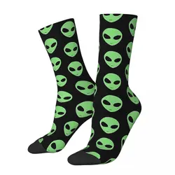 Funny Happy Men's Socks Alien Retro Harajuku Hip Hop Novelty Crew Crazy Sock Gift Pattern Printed