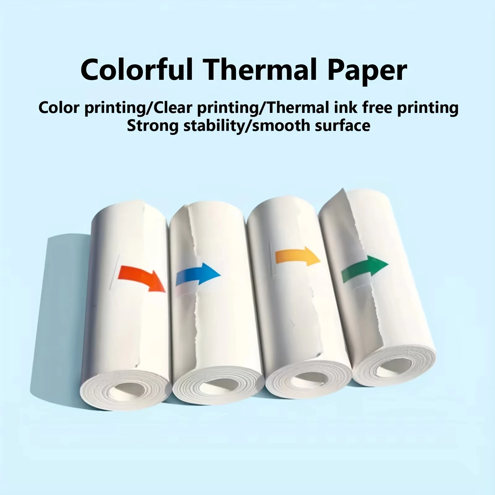 5Rolls Thermal Paper - No Ink Needed Instant Printing, Quick-Dry & Compatible with Thermal Printers/Camera - for Photo Booths