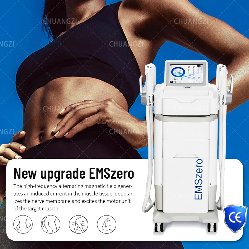 NEO White RF EMS Sculpt DLS-EMSlim Machine 6500W Hi-emt 2024 Fat Body Slimming Technology Muscle Stimulation Sculpting EMSZERO