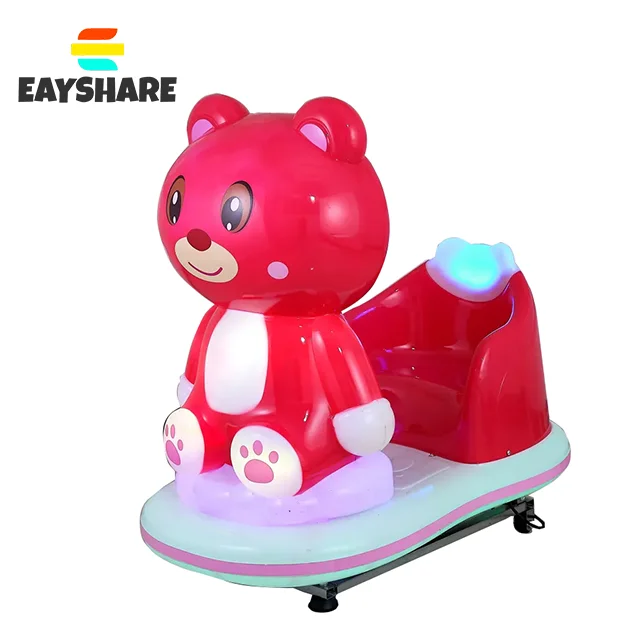 Indoor Ride Muntautomaat Beweegbare Cartoon Kiddie Rides Tiger Car Swing Schommelmachine