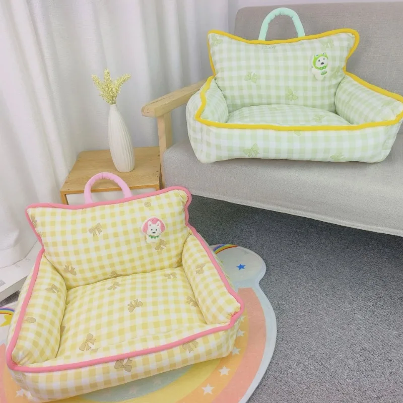 Cozy and Comfortable Pet Sofa Bed for Autumn Winter Suitable for Small and Medium-sized Dogs Cats Dog Accessories Cat Sofa Bed