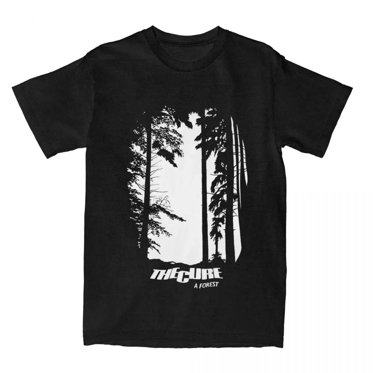 Men Women Rock Band The Cures A Forest Shirt Stuff 100% Cotton T-shirt Clothes Casual Tees New Arrival