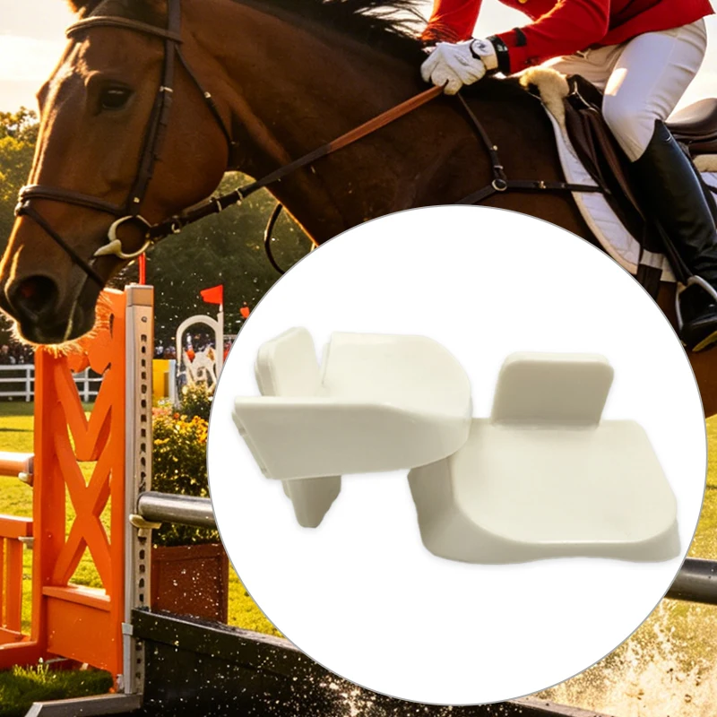 2pcs Equestrian Jump Cups, Plastic Rail Holders, Horse Show Jumping Obstacle Supplies, Stadium Equipment