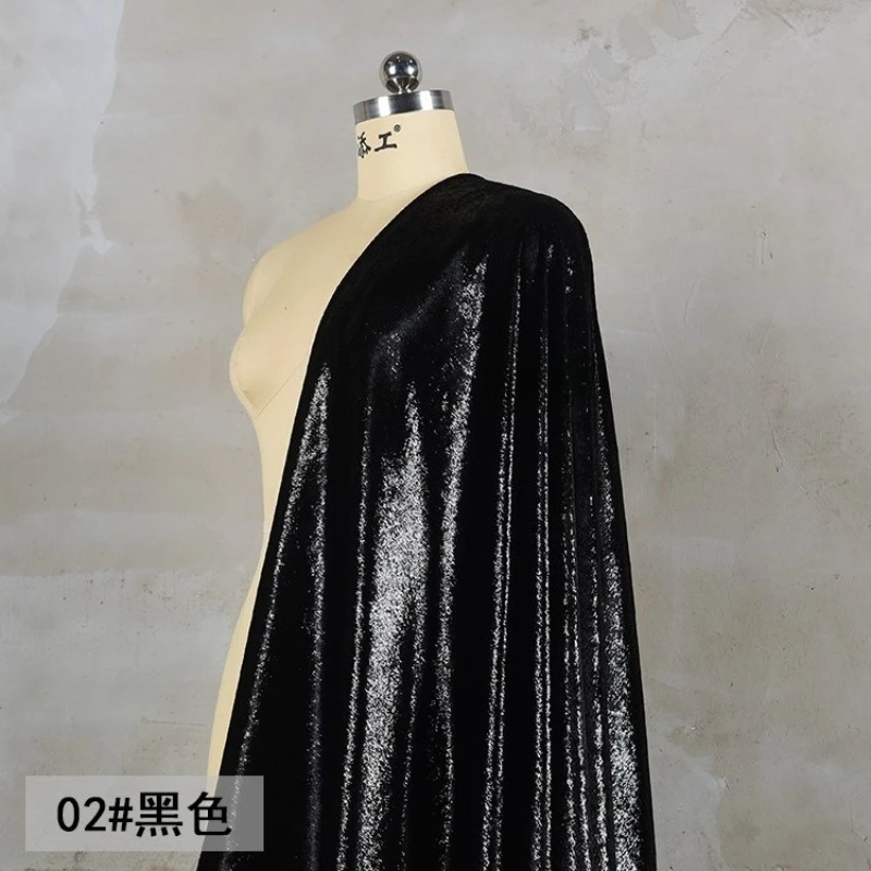 100cmX140cm Soft Shiny Inverted Velvet Bright Thread Silk Fabric for DIY Cheongsam Formal Wear Fashion Fabric