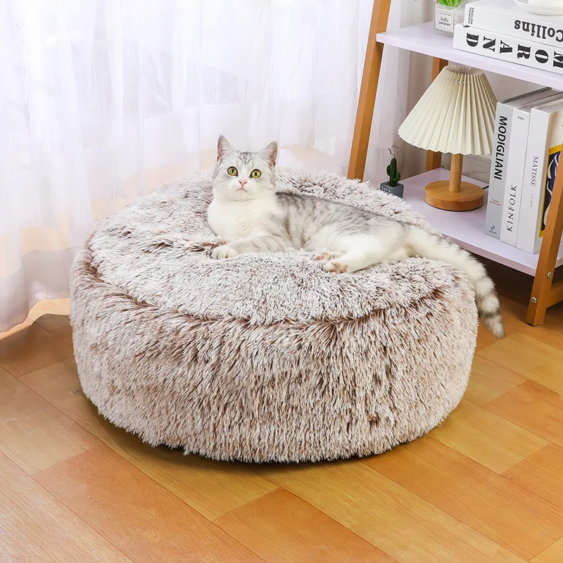 

Super Thick Plush Winter Warm Pet Mat Comfortable Round Dog Cat Bed Full of Collapse Feeling Small Medium Cat Bed Dog Kennel