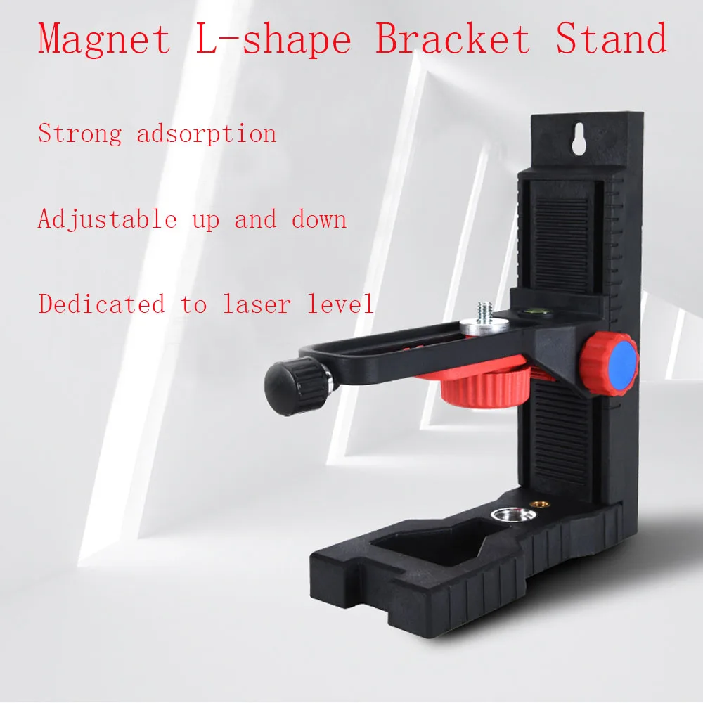 

Strong Magnet L-shape Bracket Stand Adjustable Laser Level Bracket L-bracket Wall Mounted Holder Leveling Support Hanger