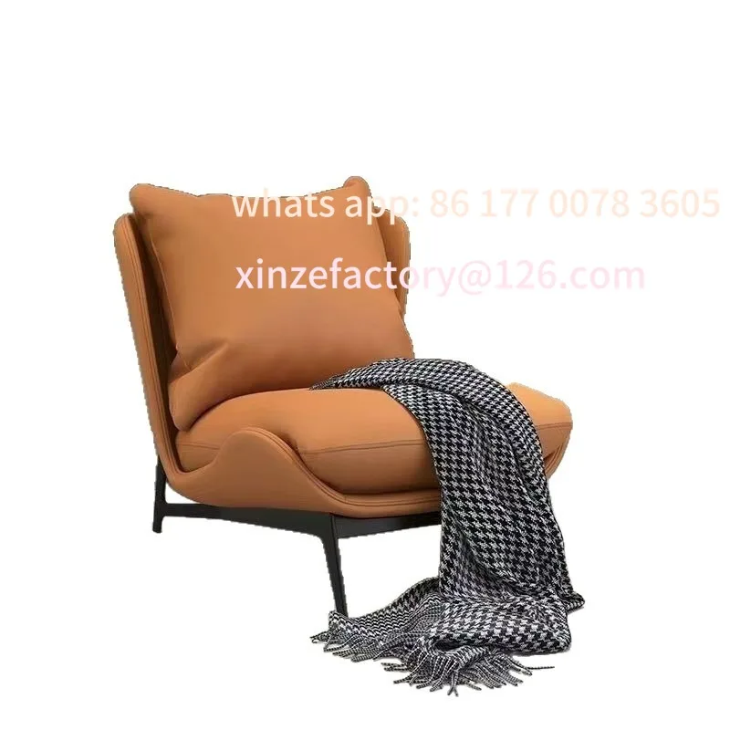 

Customizable Simple single premium sofa chair Balcony chair Seated and reclining Bedroom Living room
