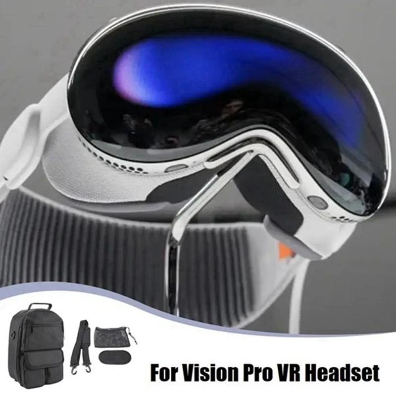 حقيبة حمل سماعات الواقع الافتراضي لـ Meta Quest 3/Oculus Quest 2/Vision Pro حقيبة تخزين متينة للسفر