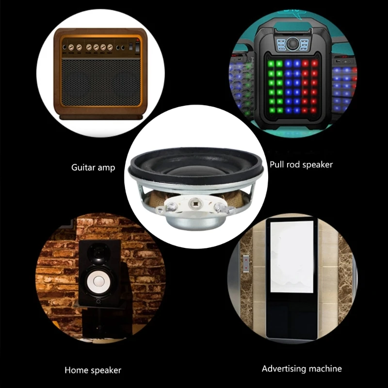 Altavoces 3W y 40mm diámetro, 4Ohm, juego altavoces con imán pequeño interno para cine en casa, 2 uds.